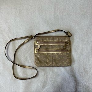 Coach Gold Crossbody Body Bag